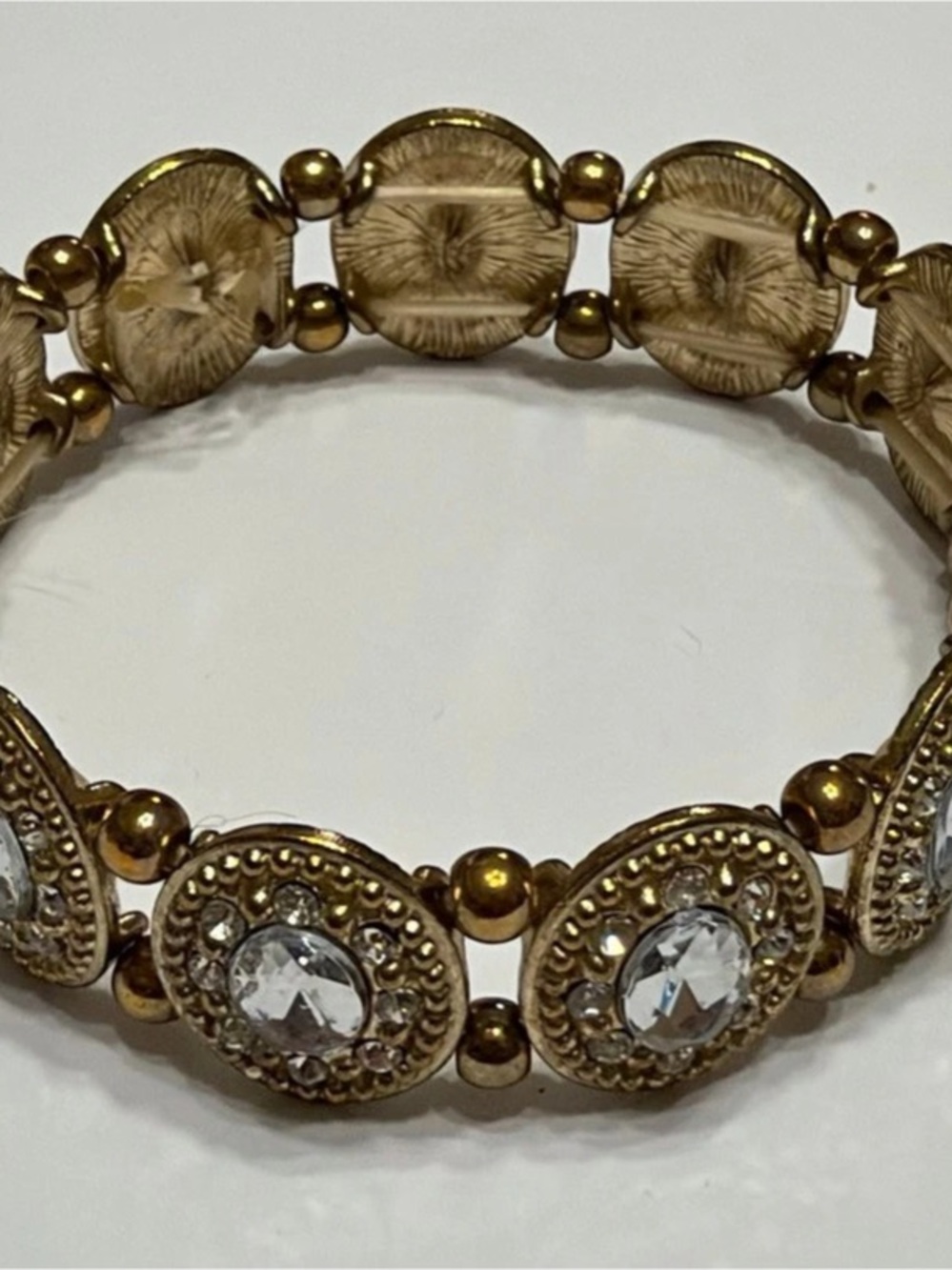Gold & Silver Statement Bracelet Like New